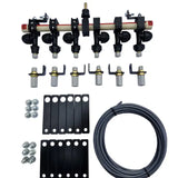 Kit Bicos de Pulverização no Sulco para 6 Linhas