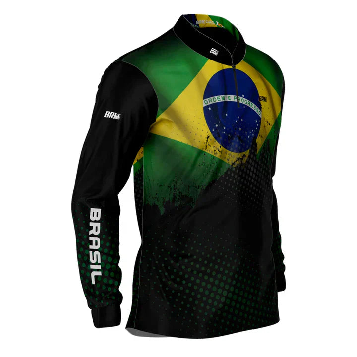 Camisa M Agro Brk Brasil com Proteção Solar UV50+