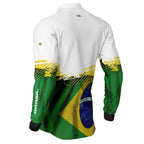 Camisa G Agro Brk Brasil Branca com Proteção Solar UV50+