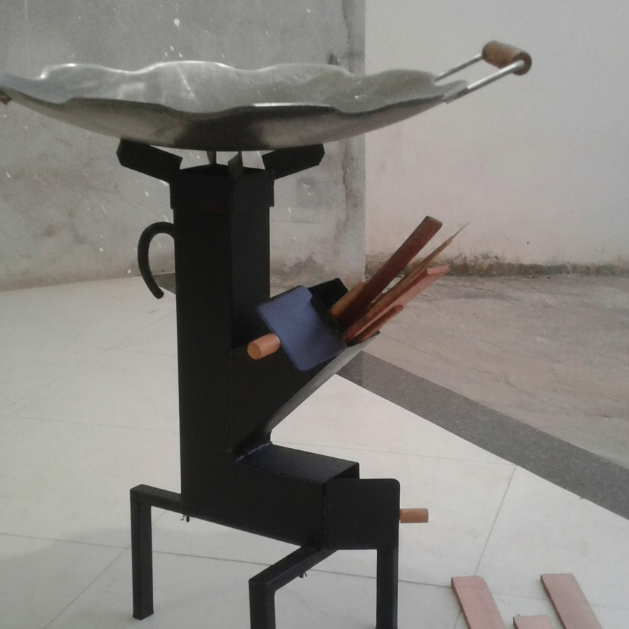 Kit Tacho 52cm + Suporte a Lenha/Carvão