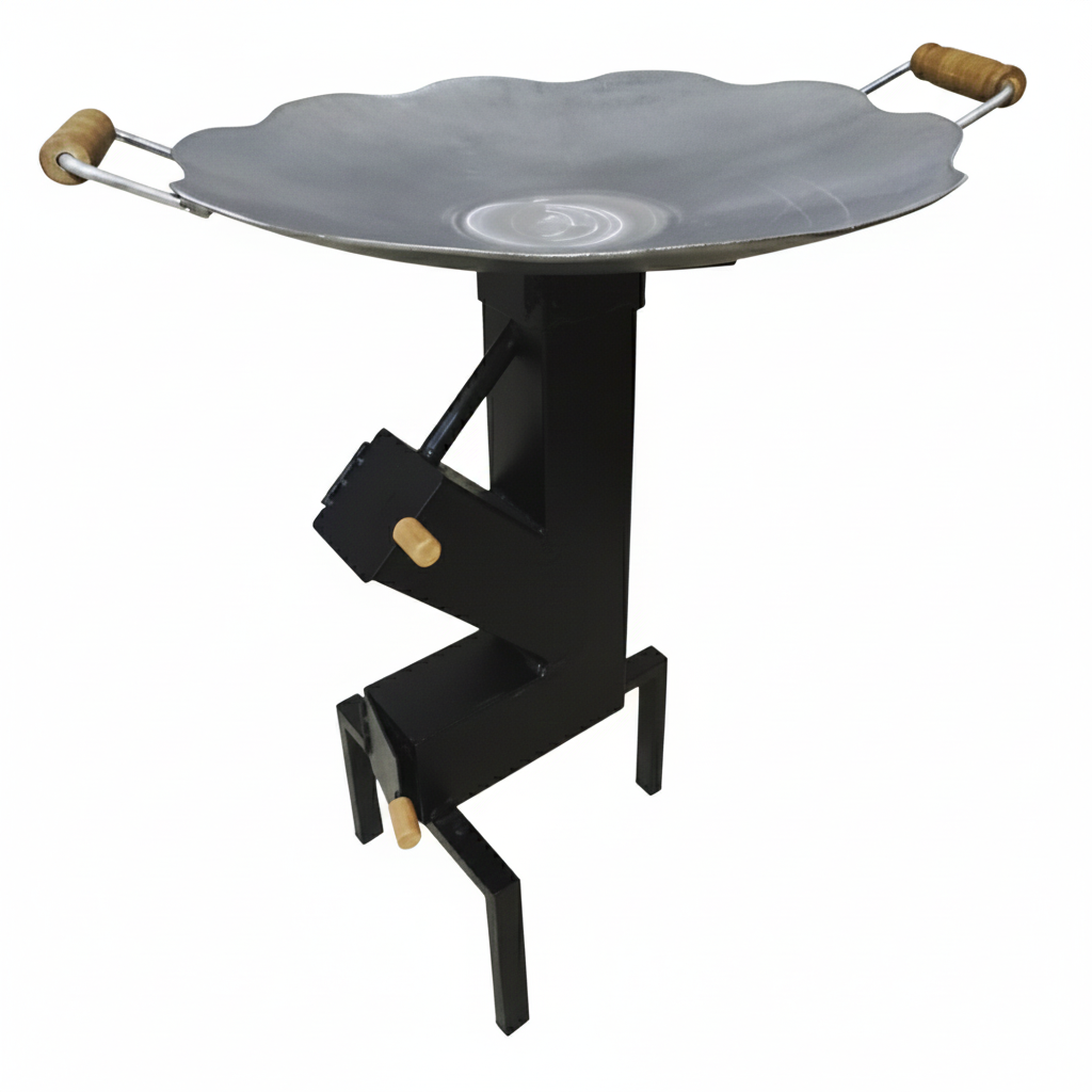 Kit Tacho 62cm + Suporte a Lenha/Carvão