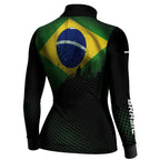 Camisa M Agro Feminina Brk Brasil com Proteção Solar UV50+