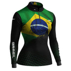 Camisa M Agro Feminina Brk Brasil com Proteção Solar UV50+