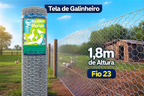 Tela Galinheiro 1,80 m x 50 m Galvanizada Resistente Fio 23 2 polegadas